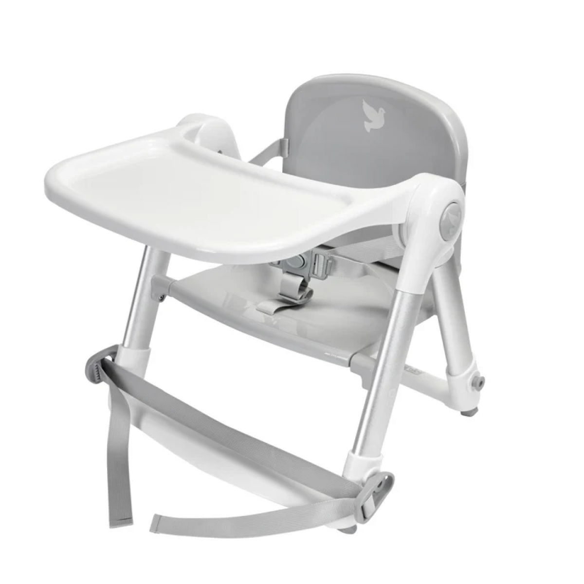 Apramo Flippa Classic 摺疊兒童餐椅 (銀灰色) — 穩固耐用，可折疊便攜，隨時隨地享用美食